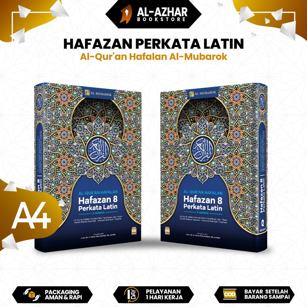 Jual Al Quran Hafalan Hafazan Perkata Latin 8 Blok Ukuran A4 (BESAR ...