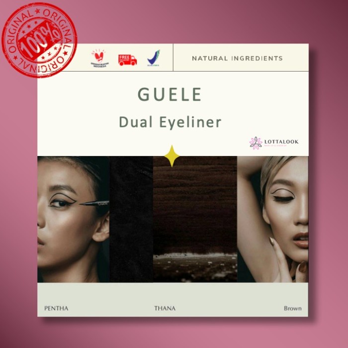 GUELE DUAL EYELINER (THANA BROWN & PENTHA BLACK)