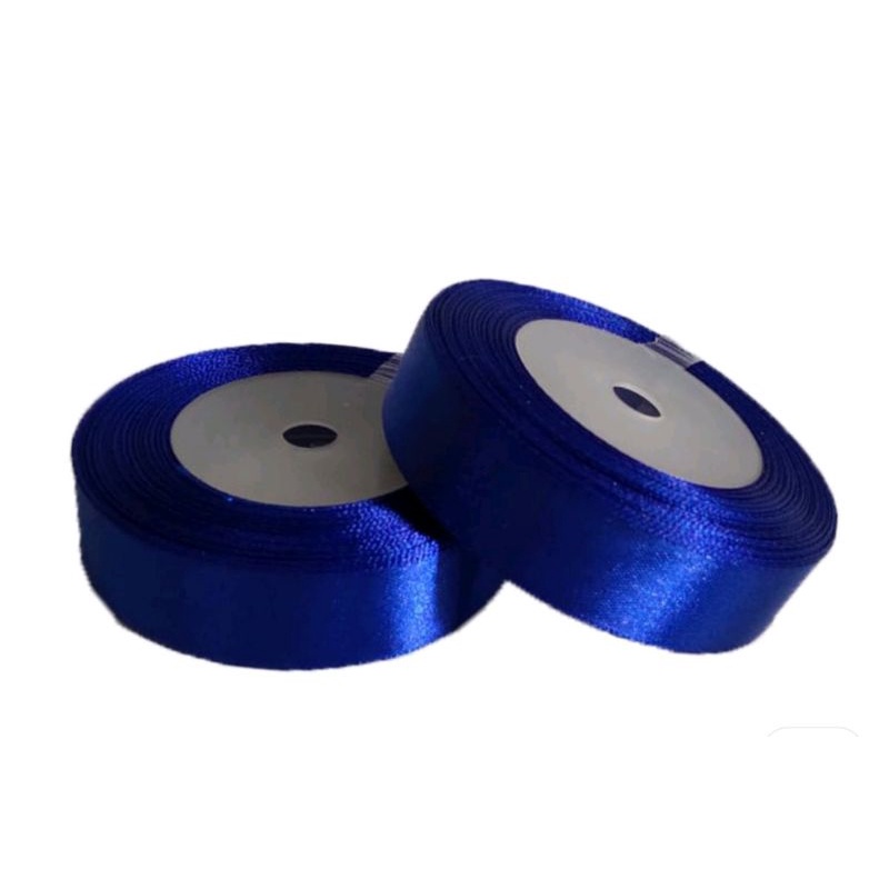 

pita satin 3/4" (2cm) navy biru dongker