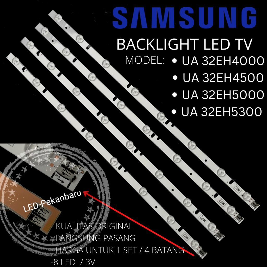 BACKLIGHT LED TV SAMSUNG 32 INC UA 32EH4000 32EH4500 32EH5000 BL 3V 8K