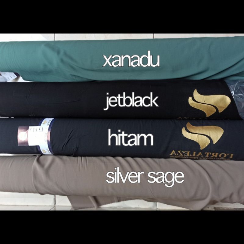 50 yard fortaleza jetblack luxury(roll)