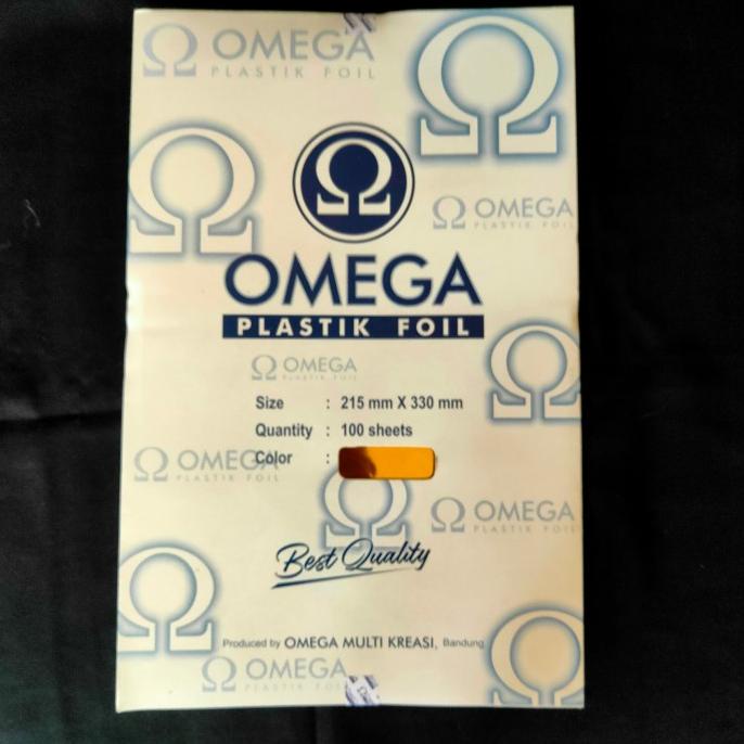 

omega plastik foil emas 215mmx330mm terlaris