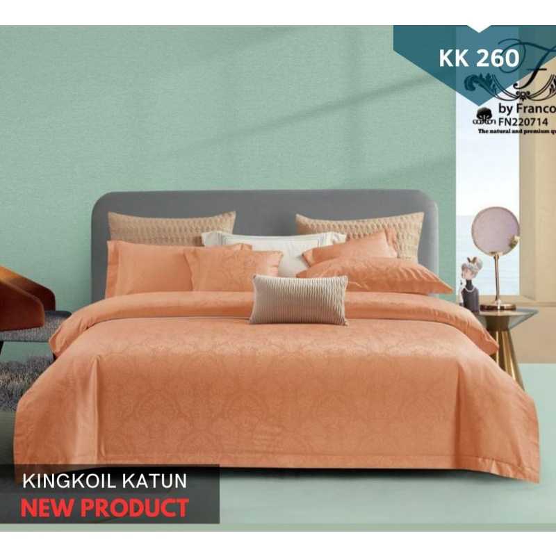 Sprei Katun KingKoil Uk. 180x200x30