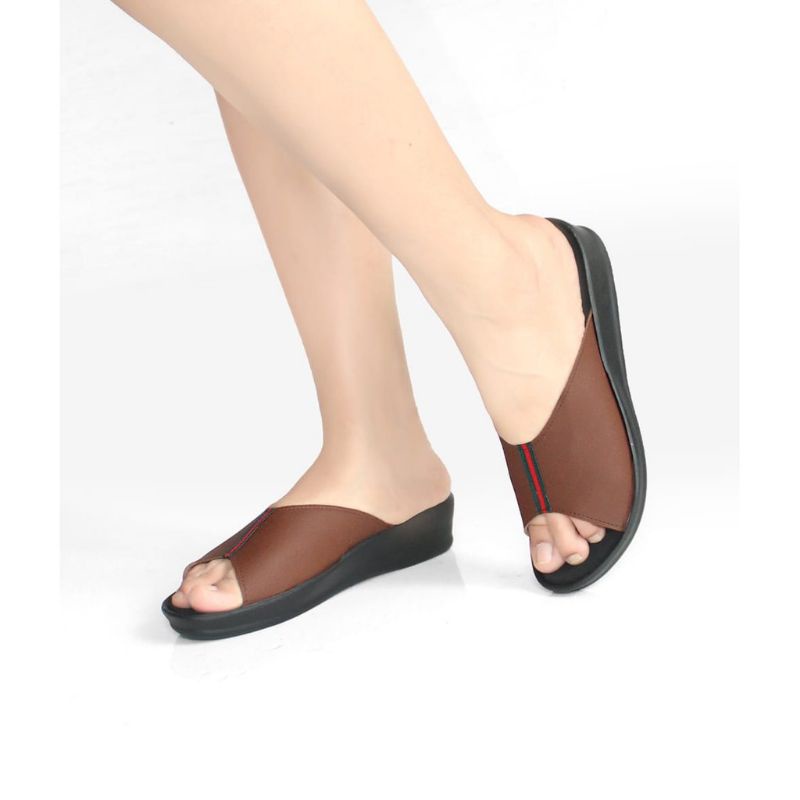 Sandal Sendal Wanita Selop / Slop Casual Cewek Ibu Kondangan Murah Terbaru ZN01