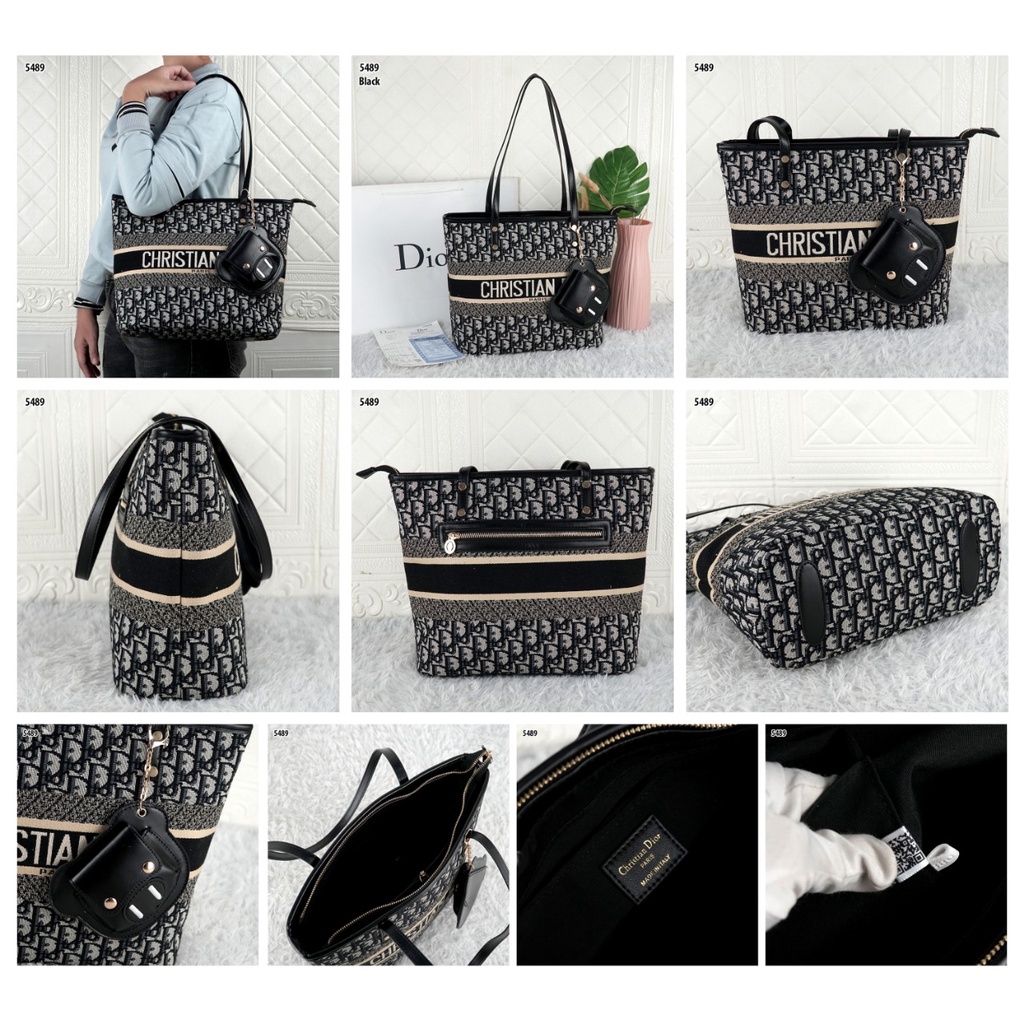 D TOTE WITH ZIPPER  5489