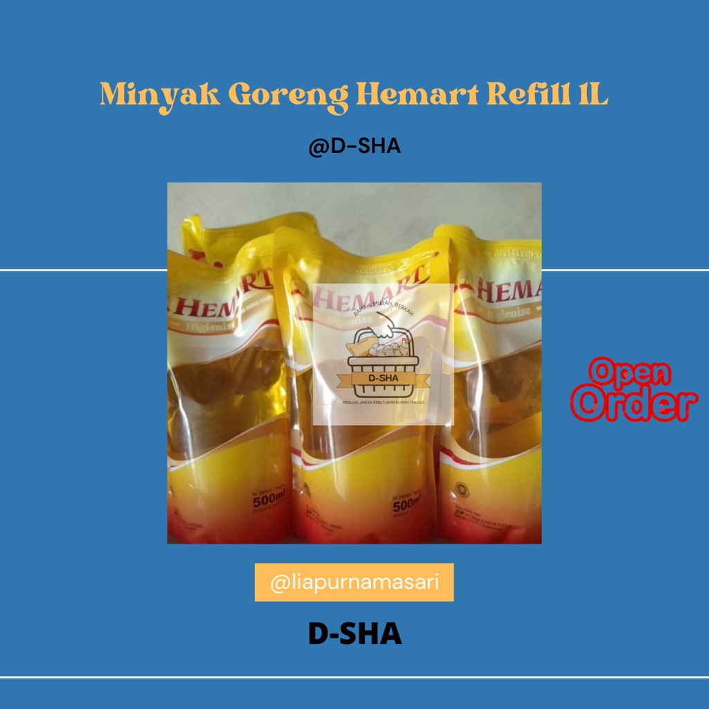 

Minyak Goreng Hemart Refill 1L