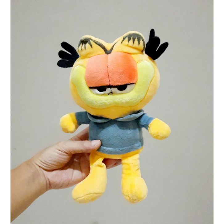 Boneka Garfield Costum Hijau Size 25 cm/ Boneka Garfield/ Garfield