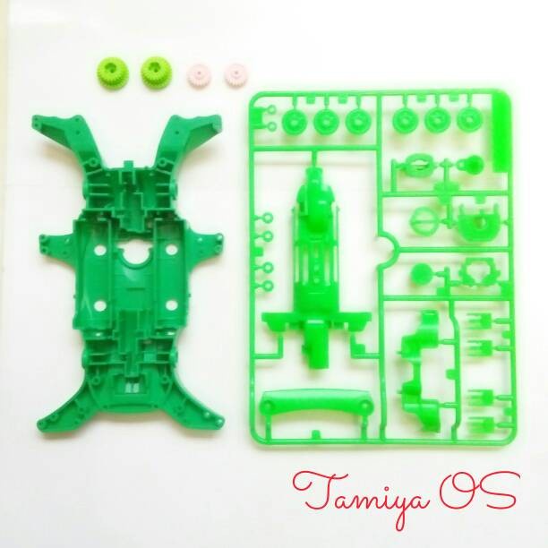 Rep.Tamiya MA Chassis, Chassis MA Tamiya - Green Color