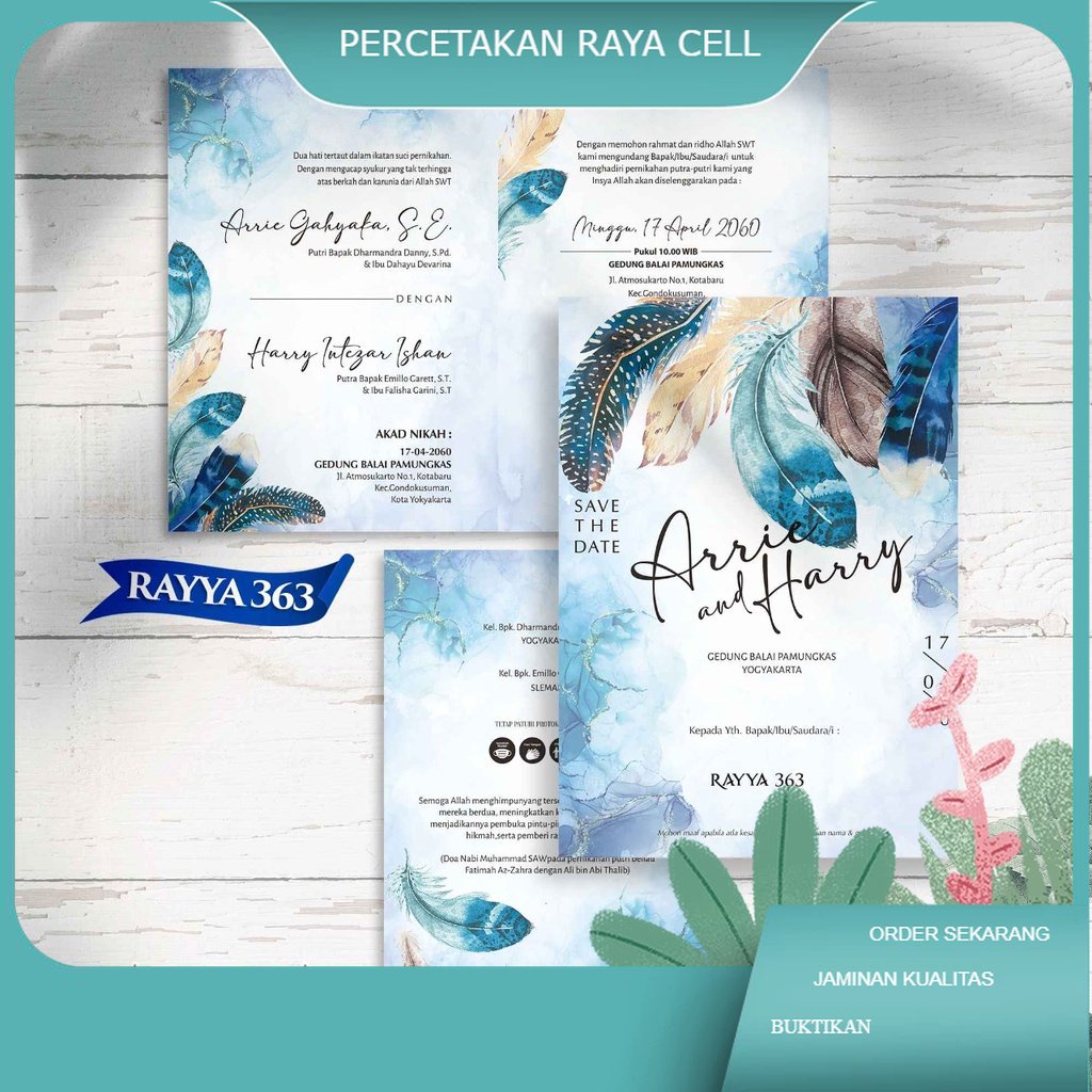 

Undangan Pernikahan Desain Rustic Vintage Elegant Seri Rayya 363 Harga Murah Sudah Cetak