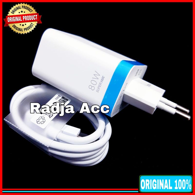 Charger Casan Oppo SUPER VOOC 80 Watt ORIGINAL 100% Type C