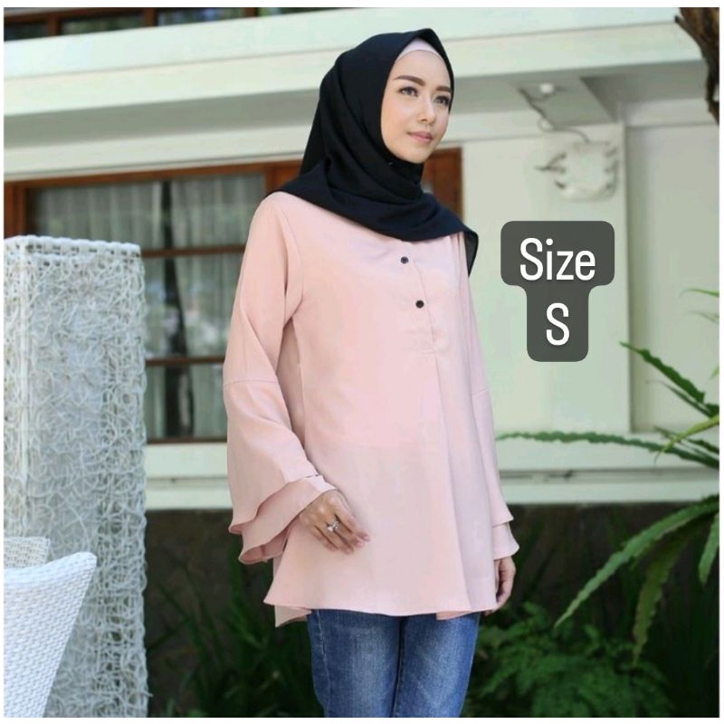 PRELOVED Kiara Blouse in DUSTY PINK size S by Heaven Lights