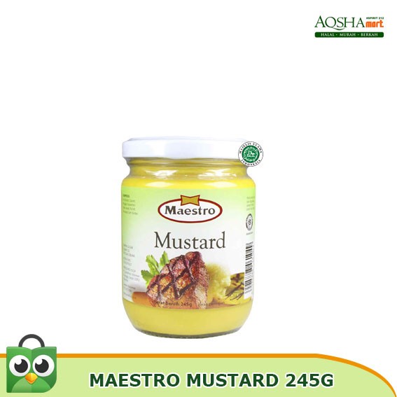 

Terlaris ✨ - MAESTRO MUSTARD SAUS SALAD DRESSING MUSTAR 245G 2.1.23