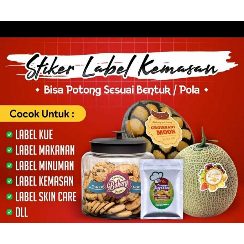 

Stiker label kemasan