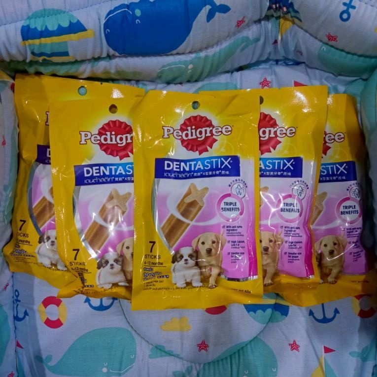 Pedigree Dentastix Puppy netto 56g - Snack anak anjing isi (7pcs)