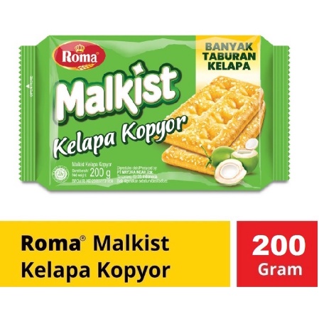 ROMA MALKIST KELAPA KOPYOR 200 g