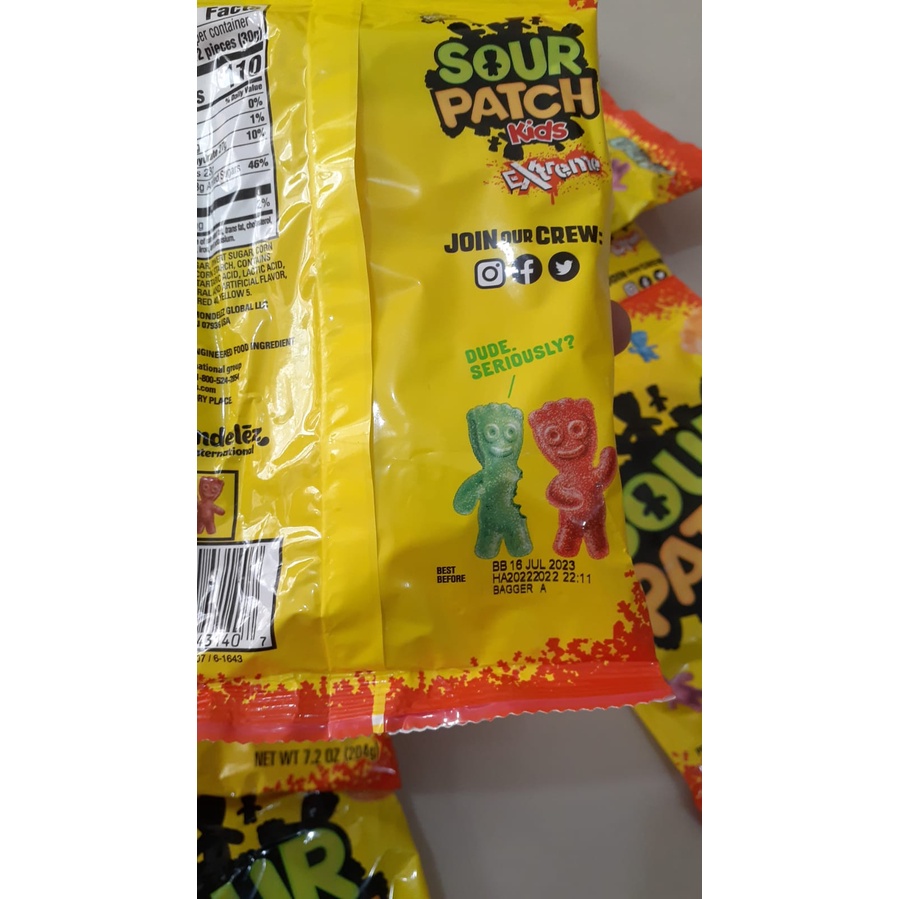 Sour Patch Kids Extreme 204 gr