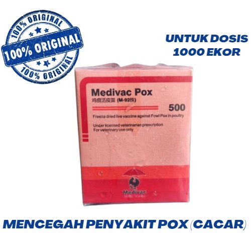 Vaksin Medivac Pox 500 Vaksin Ayam
