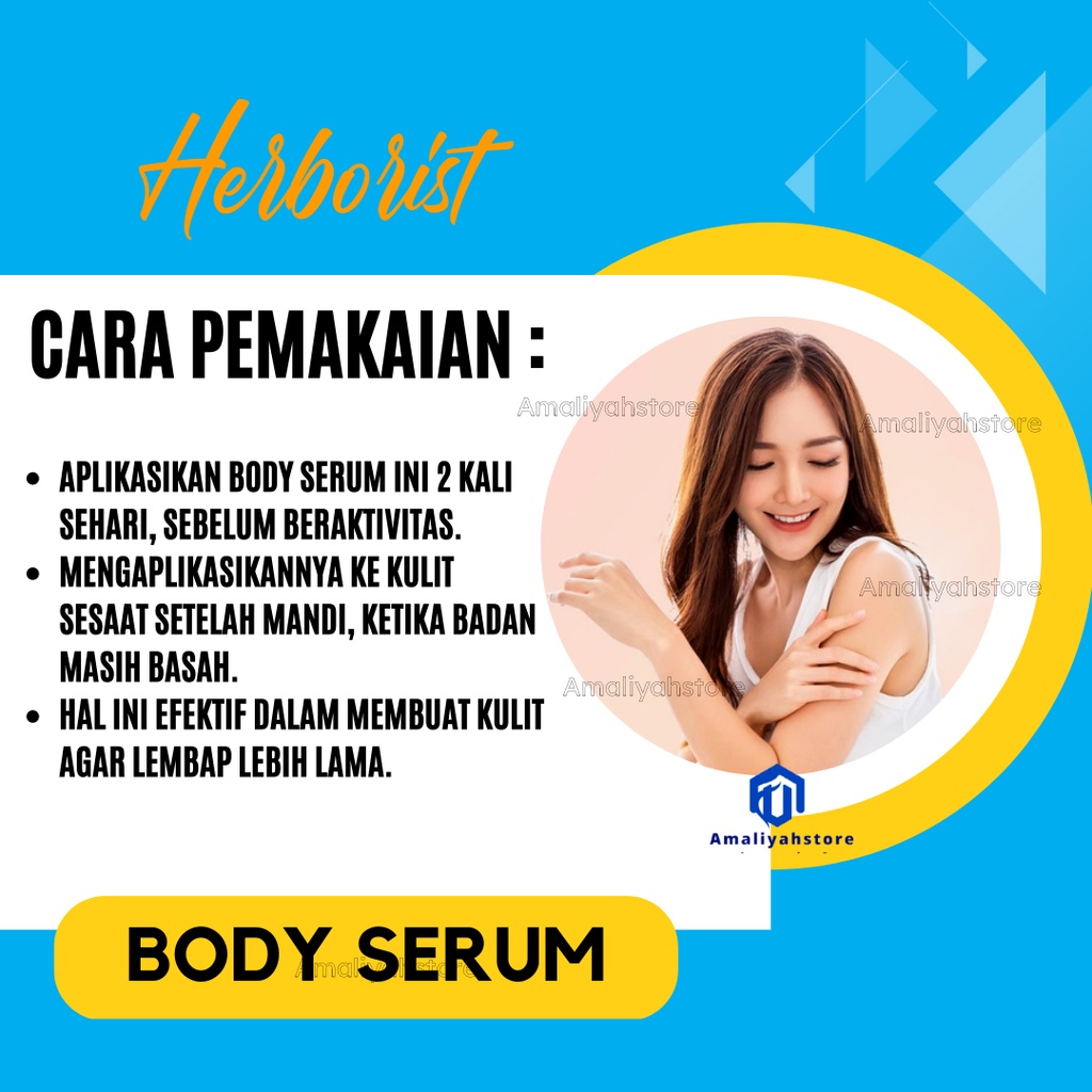 Herborist Body Skin Serum Lotion Cream Pencerah Pelembab Pemutih Kulit Pria Dan Wanita Seluruh Badan Cepat Putih Permanen