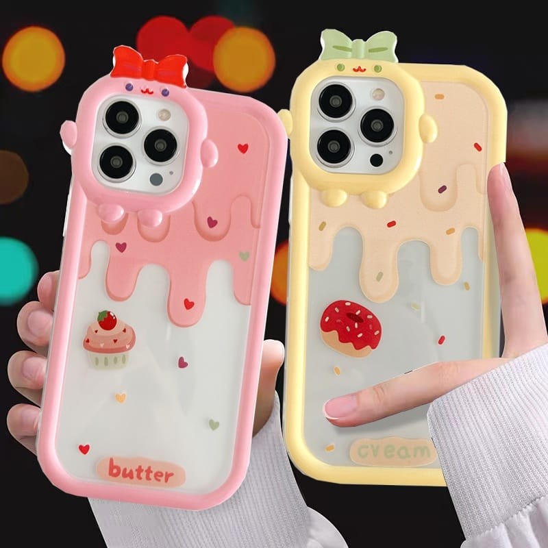 Case Ice Cream oppo a15 a54 a16 a1k f9 realme c2 a31 2020 a3s c1 a53 a33 2020 a57 2022 a7 a5s a74 4g a76 a96 a9 a5 reno 4f a17