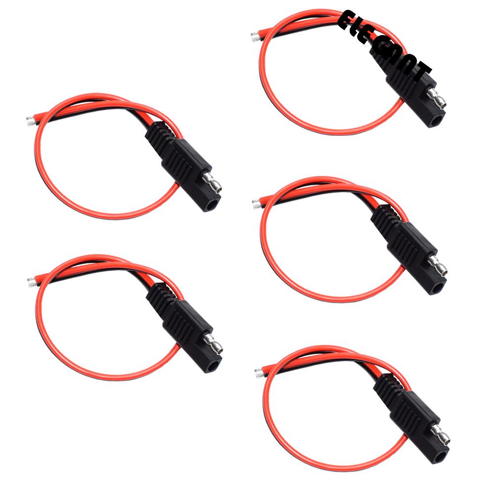 ELEGANT 2/4 PCS SAE Connector Cable 18AWG Battery Plug Wire Power Automotive Cable 30CM Solar Panel Solar Plug 2 Pin Quick Disconnect Car Jump Starter Extension Cable