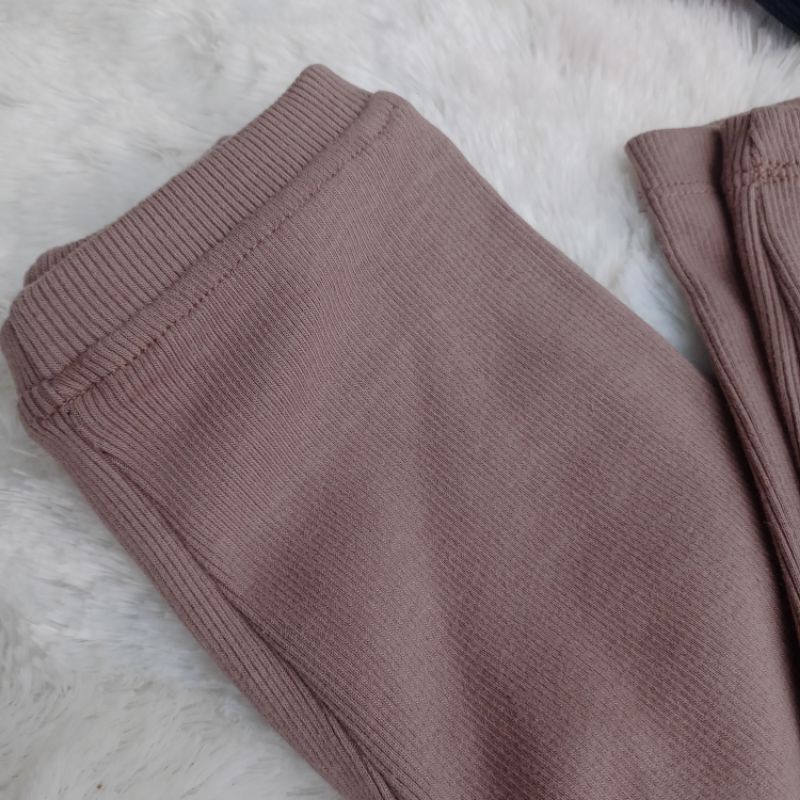 (S) CELANA LEGING RIB 0-1 Tahun Celana Leging Anak Polos