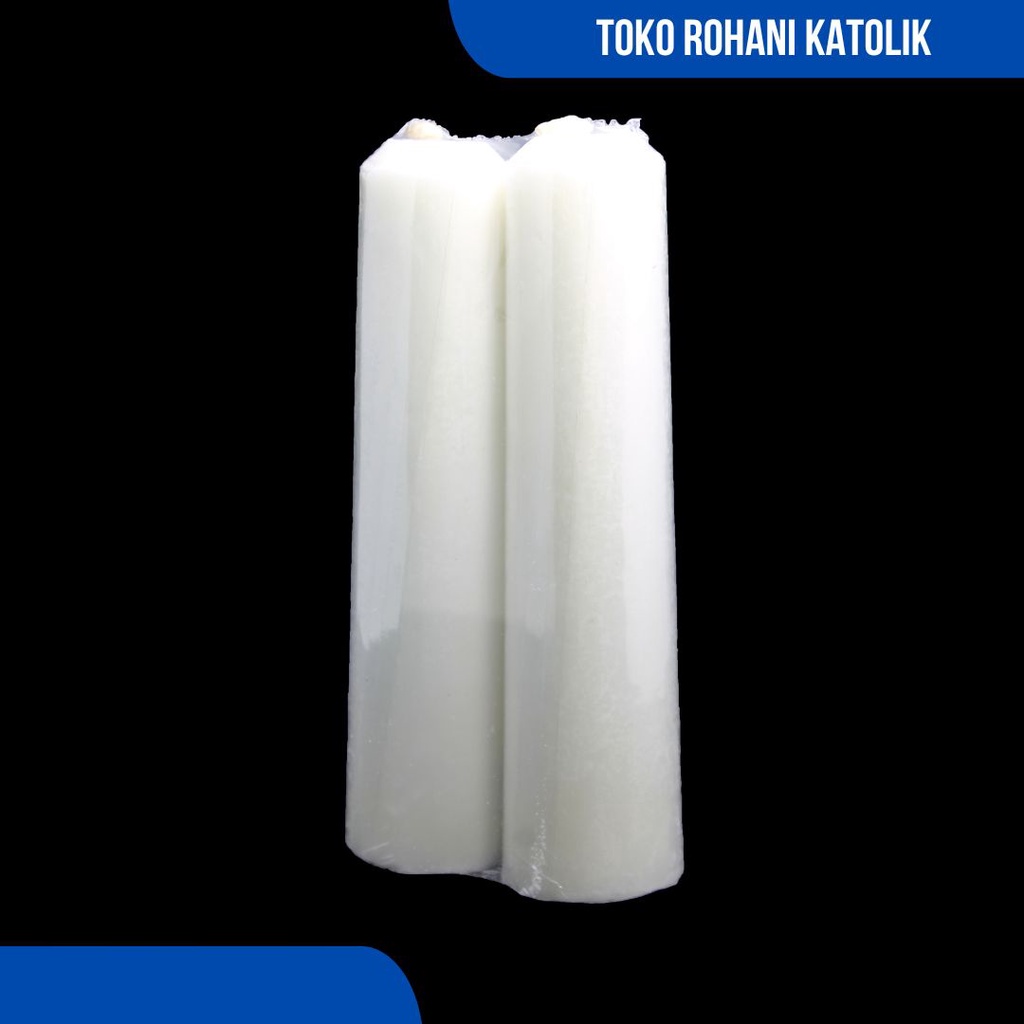 LILIN ALTAR POLOS 20-24 CM / LILIN DOA KATOLIK / LILIN BESAR / LILIN MISA