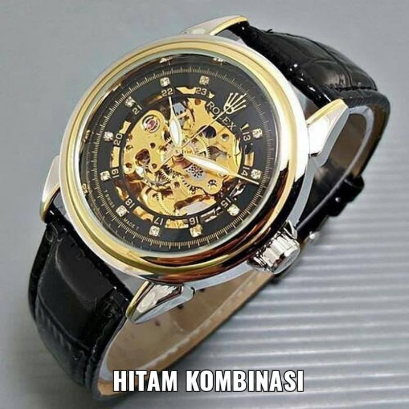 Jam Tangan Pria Rolex>SH114 Automatic Mesin Otomatis Tanpa Batrai Tahan Guncangan Tahan Air Free Box