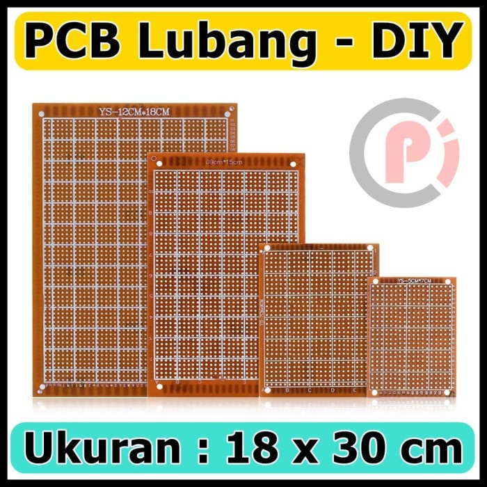 PCB Bolong Lubang DIY Satu Sisi 18x30 cm 180mm x 300mm