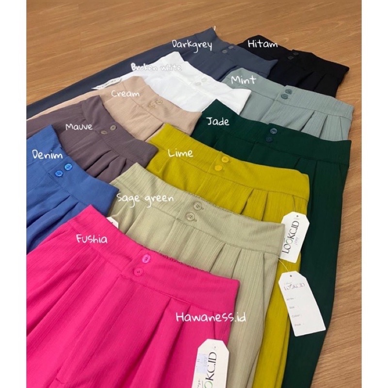 Ameera Knit Pants Wanita Celana Kulot Knit