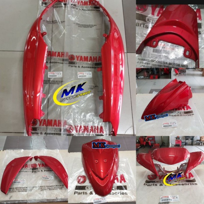 PAKET FULL SET BODY HALUS MIO J MERAH ORIGINAL YAMAHA