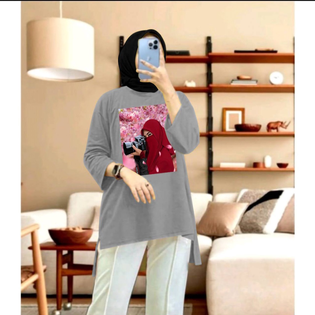 KIYOREN TUNIK MUSLIM JUMBO XXL LENGAN 7/8 TUNIK MARSHANDA TERLARIS