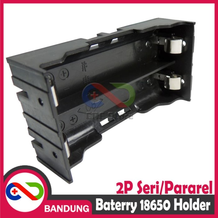 TEMPAT BATERAI 18650 HOLDER BATTERAY 18650 CASE BATERRY 18650 2 SLOT PARAREL