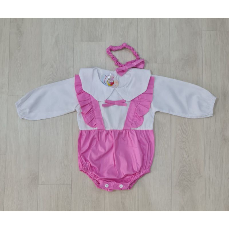 Baju bayi perempuan JUMPER + BANDANA