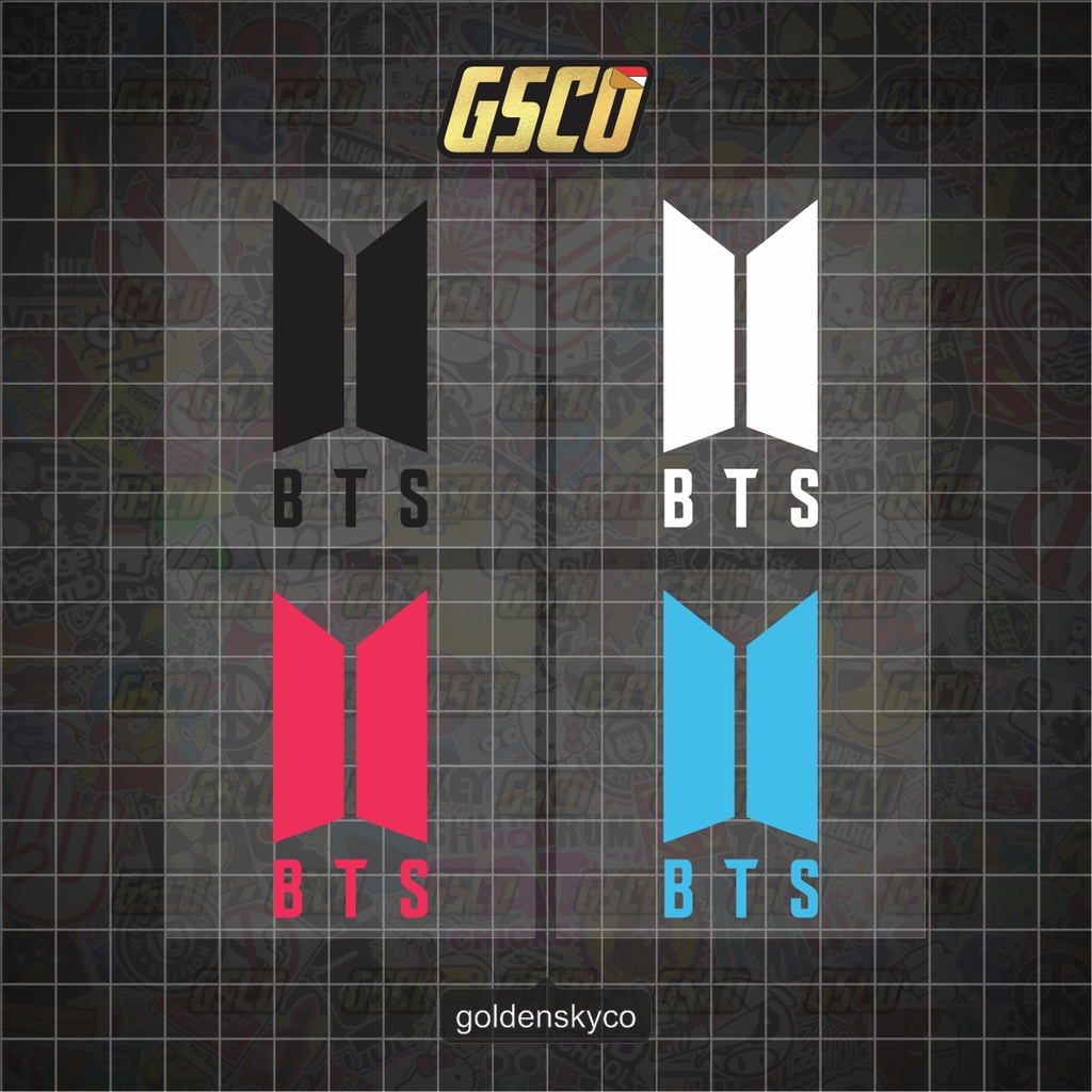 CUTTING STICKER LOGO BOYBAND BTS
