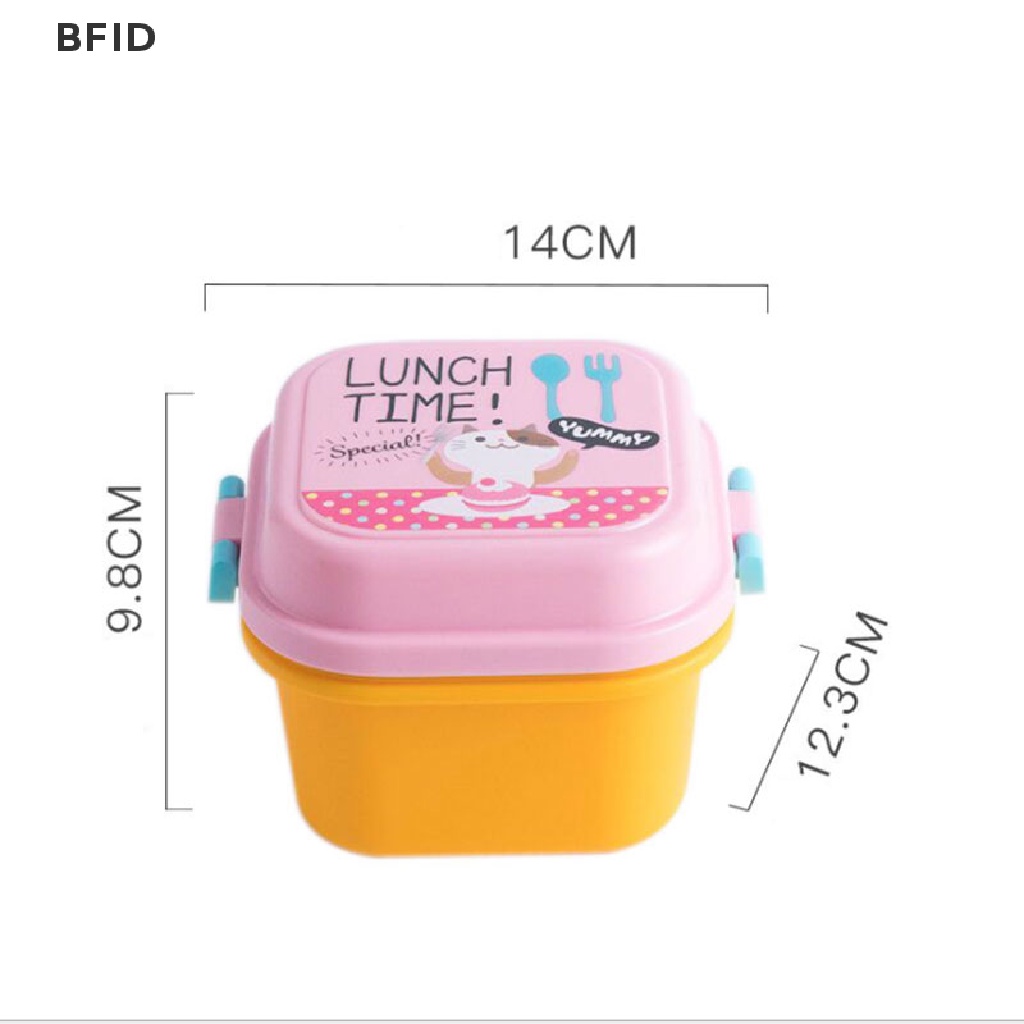 [BFID] Kotak Makan Plastik Sehat Kartun Microwave Oven Lunch Bento Boxes Kid Lunchbox [ID]