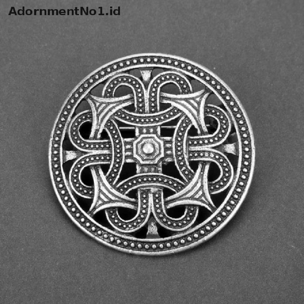 [AdornmentNo1] 1pc Viking Pertengahan Perisai Bros Pin Jubah Selendang Pin Celtic Norse Jewellery [ID]