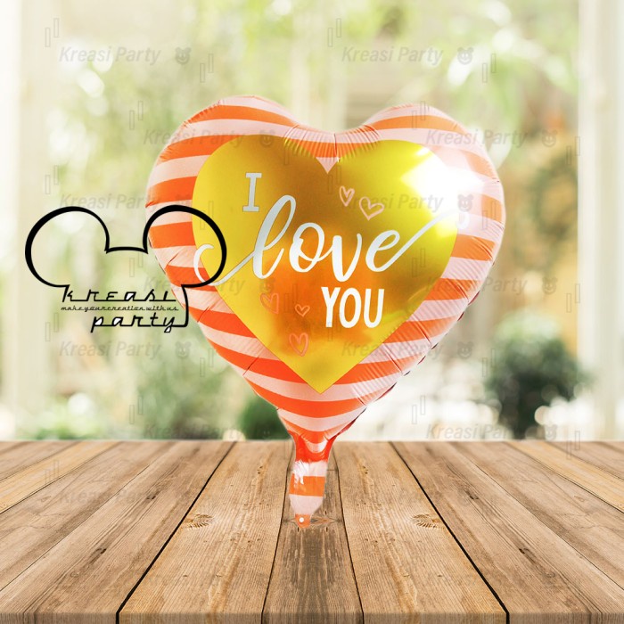 Balon Love / Balon Foil Hitam Balon Hati / Balon Heart / Foil Love 40 cm