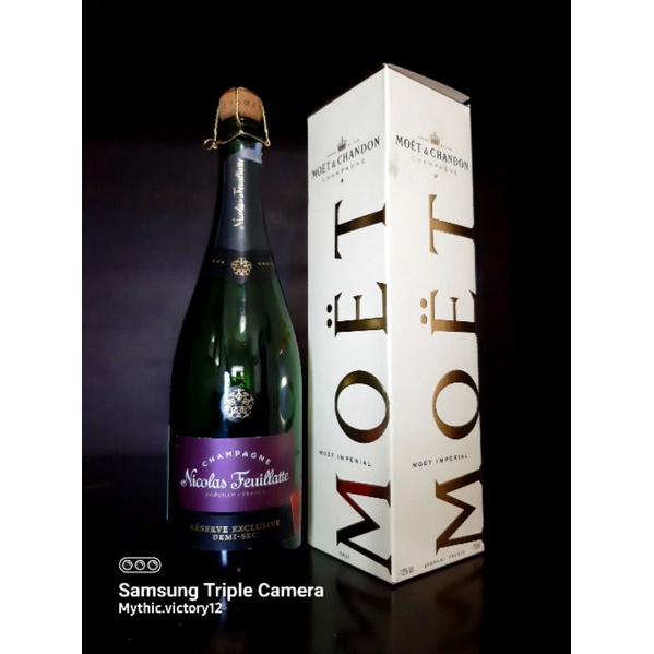 Botol bekas miras Moet & Chandon Reserve Exclusive 750 ml + Box