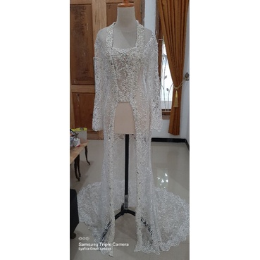 Kebaya Akad Kutubaru Ekor