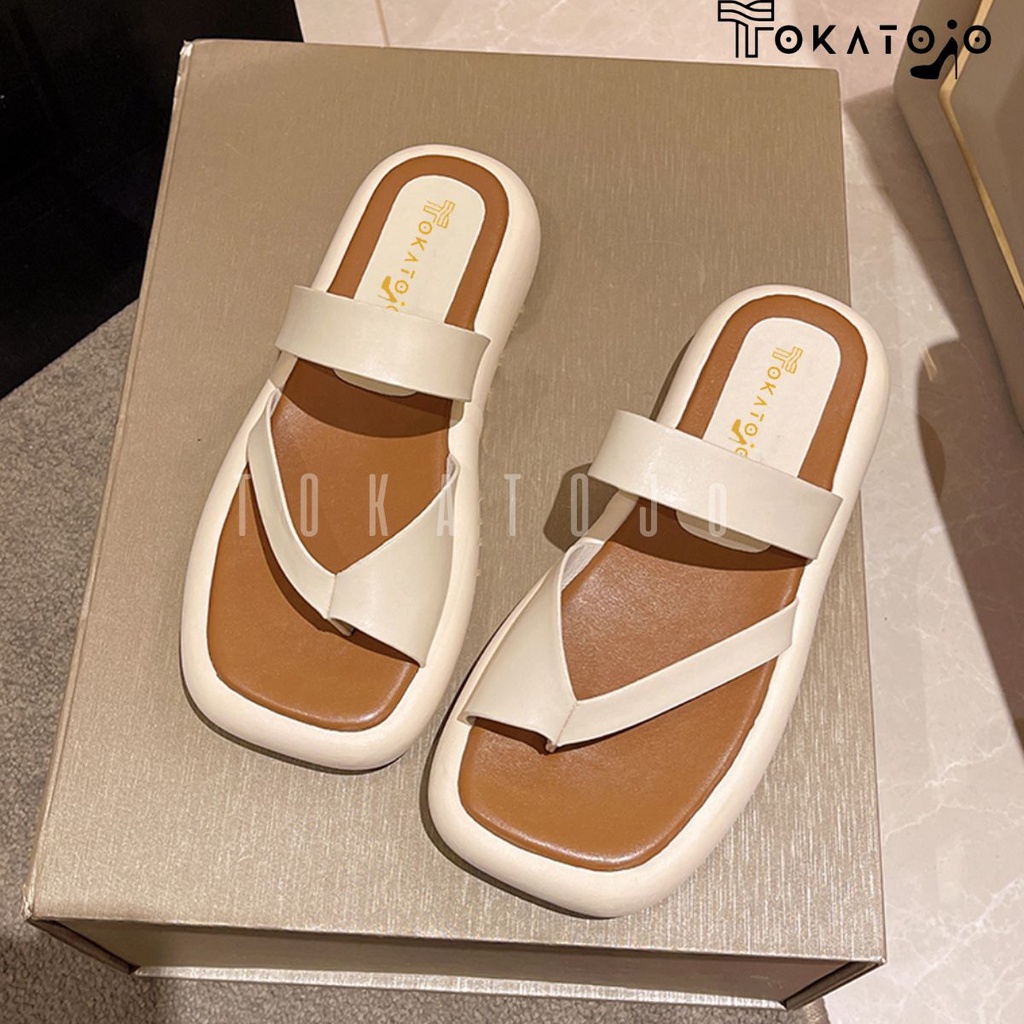 Sandal flatform wanita terbaru 2023 termurah ringan dan nyaman SUMN028SP