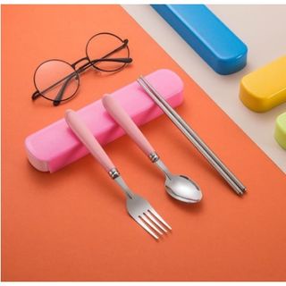 SG20 Sendok Garpu Set Traveling Alat Makan Stainless Steel Souvenir