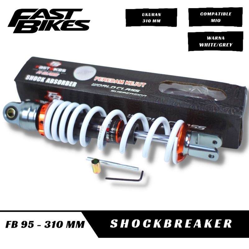 Shockbreaker Matic Non Tabung Fast Bikes Ukuran 310mm 330mm Universal Vario Beat Mio Scoopy spacy fino dll