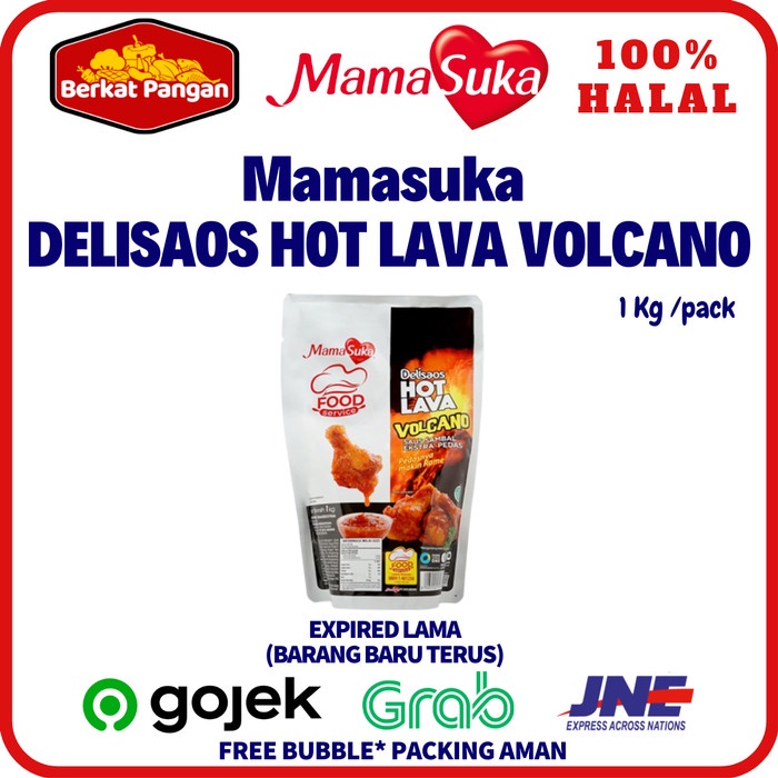 

Asa Mamasuka Delisaos Saus Sambal Hot Lava / Hot Lava Volcano 1Kg
