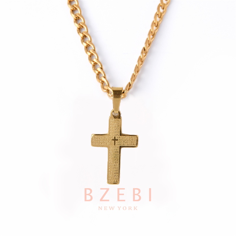 Bzebi Kalung Emas 18k, Kalung Baja Titanium, Kalung Liontin Berlian, Anti Karat, Aksesoris Fashion Wanita, Perhiasan Gaya Korea, Hadiah Ulang Tahun Dengan Kotak Eksklusif 945n