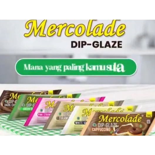 

(X) Mercolade Dip Glaze Donat 200gr - Donut Topping 200 gr