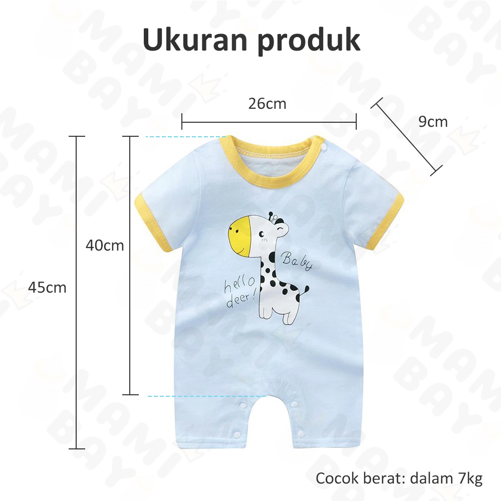 OKEYI Jumper bayi 0-6 bulan/Romper Baju Bayi/Jumper Pendek Bayi Newborn