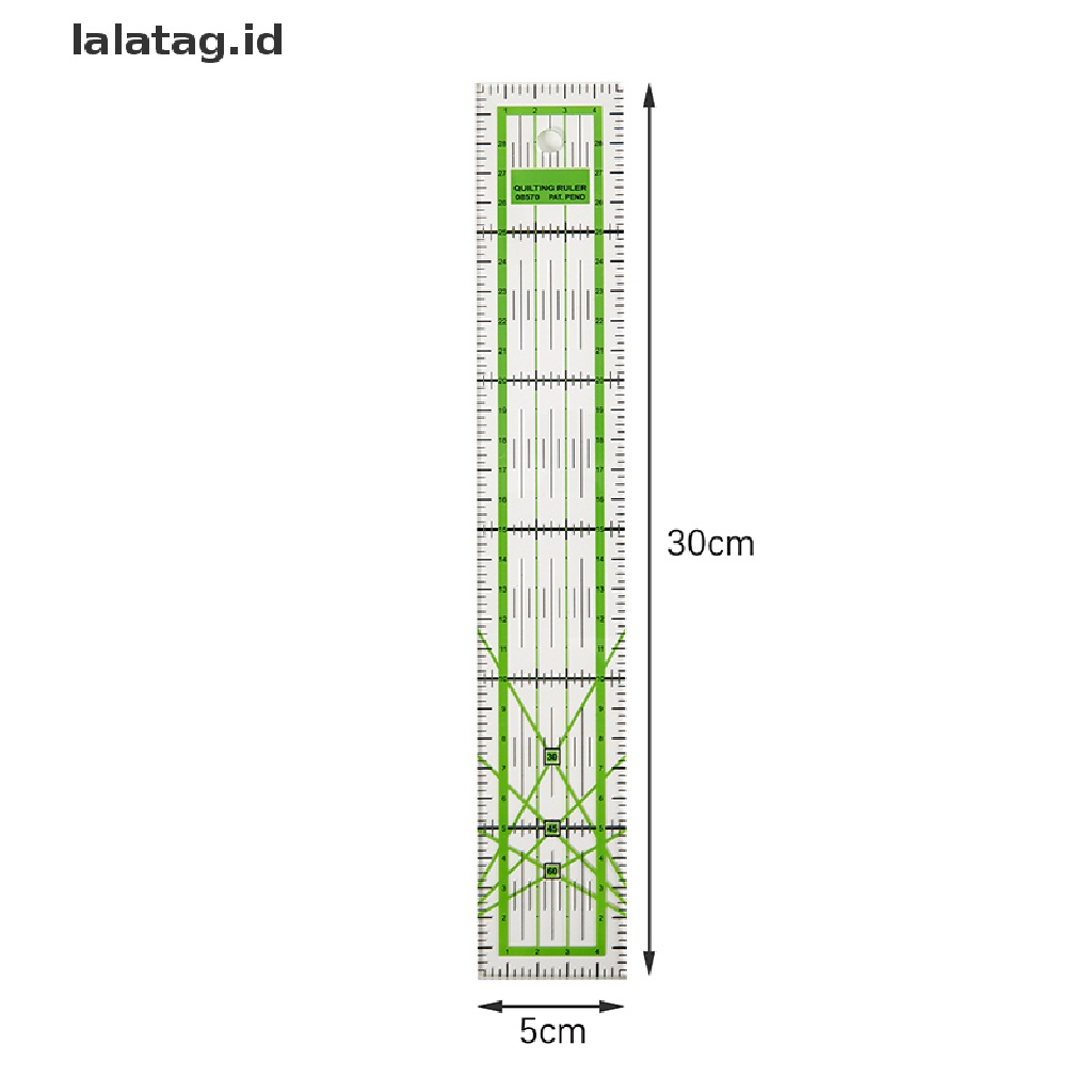 [lalatag] 1pc Penggaris Jahit Bening Patchwork Feet Tailor Yard Quilg DIY Alat Jahit [ID]