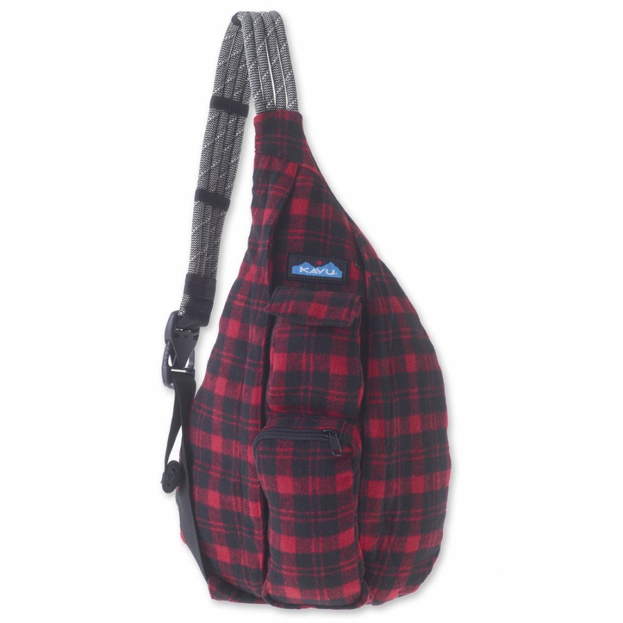 KAVU PLAID ROPE BAG LUMBERJACK ORIGINAL