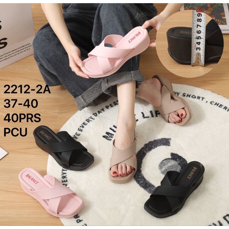 Home-AIRIS Sandal Wedges Wanita Import Gladiator Silang 2212