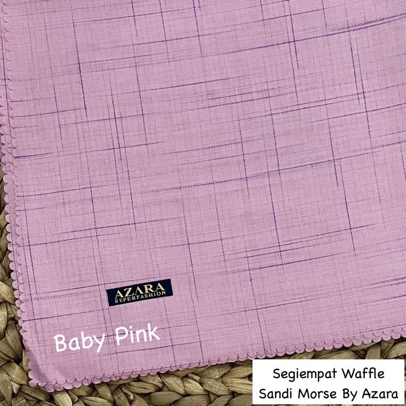 JILBAB VOAL WAFFLE LASER CUT SANDI MORSE SEGIEMPAT AZARA